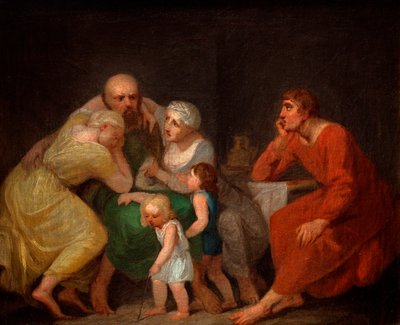 A farewell scene by Nicolai Abraham Abildgaard