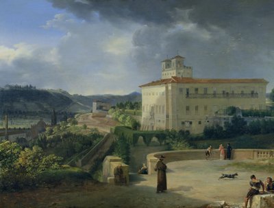 View of the Villa Medici, Rome by Nicolas Antoine Taunay