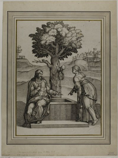 Christ and the Woman of Samaria by Nicolas Beatrizet
