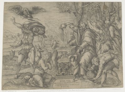 Sacrifice of Iphigenia by Nicolas Beatrizet