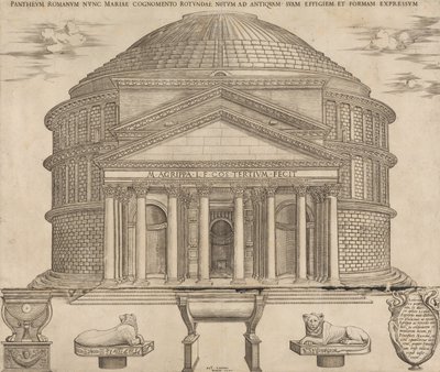 Speculum Romanae Magnificentiae: The Pantheon by Nicolas Beatrizet