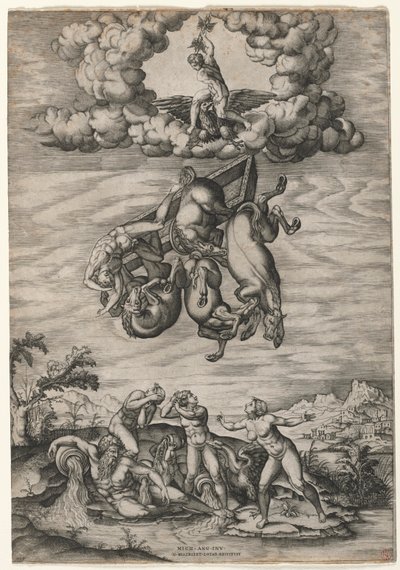 The Fall of Phaeton by Nicolas Beatrizet