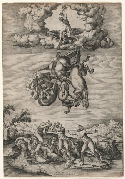 The Fall of Phaeton by Nicolas Beatrizet