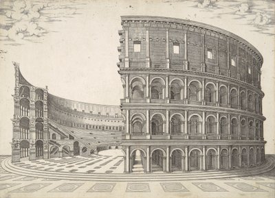 Theatrum Sive Coliseum Romanum by Nicolas Beatrizet