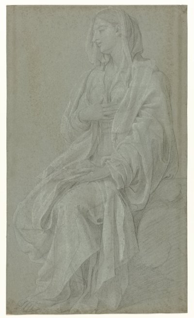 Seated Madonna by Nicolas Colombel