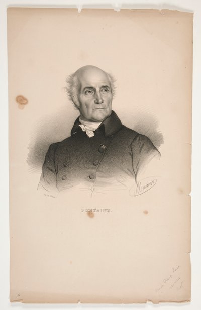 Portrait of Pierre-Francois-Leonard Fontaine by Nicolas Eustache Maurin