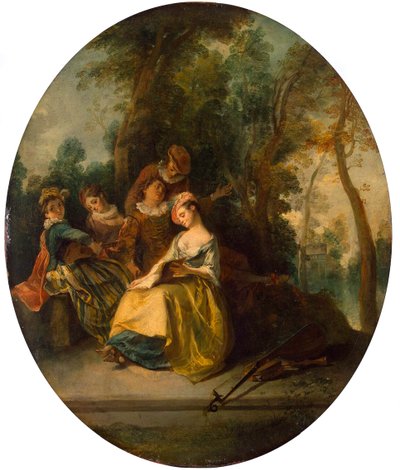 Concert in the Park, 1738 by Nicolas Lancret