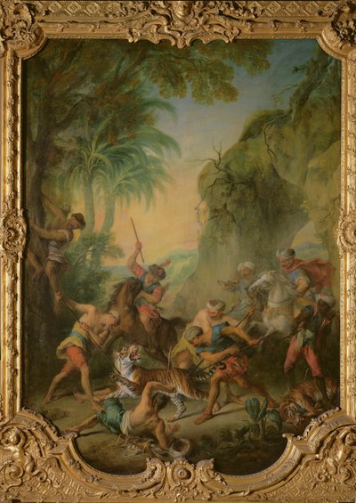 Tiger Hunt, 1736 by Nicolas Lancret