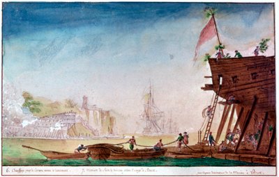 The Marina of Brest by Nicolas Marie Ozanne