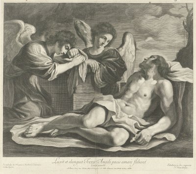 Lamentation of Christ by Angels by Nicolas Pitau (I)