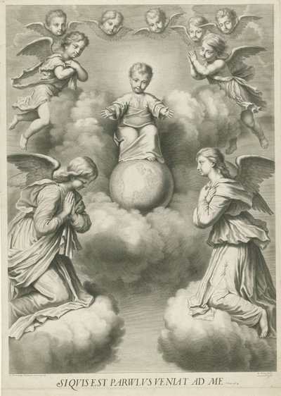 Christ Child as Salvator Mundi by Nicolas Pitau (I)