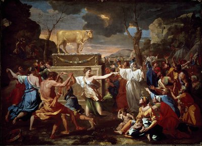 Adoration of the Golden Calf by Nicolas Poussin