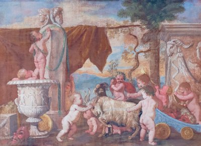 Bacchanal with Cherubs by Nicolas Poussin