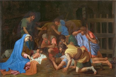 The Adoration of the Shepherds by Nicolas Poussin