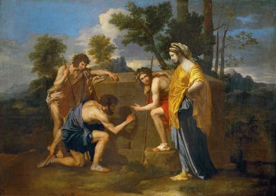 Shepherds in Arcadia (Et in Arcadia ego) by Nicolas Poussin