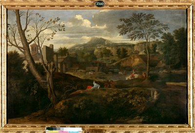Ideal landscape by Nicolas Poussin