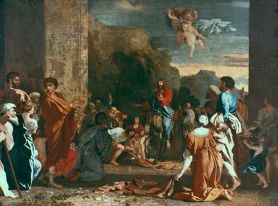 Jesus enters Jerusalem, c1630 by Nicolas Poussin