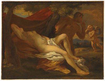 Jupiter and Antiope by Nicolas Poussin