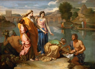 Moses Saved from the Water by Nicolas Poussin