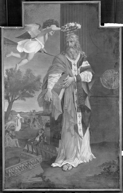 St. Denis Crowned by an Angel by Nicolas Poussin