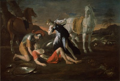 Tancred and Erminia, 1631 by Nicolas Poussin