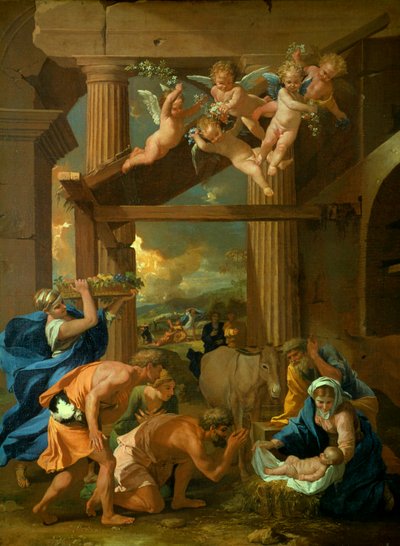 The Adoration of the Shepherds by Nicolas Poussin