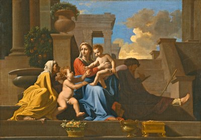 The Holy Family on the Steps, 1648 by Nicolas Poussin