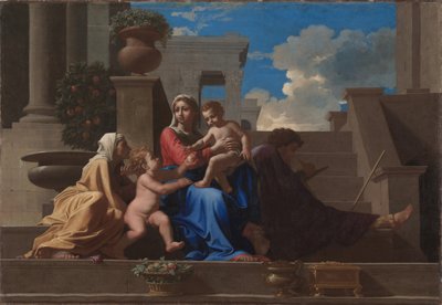 The Holy Family on the Steps by Nicolas Poussin