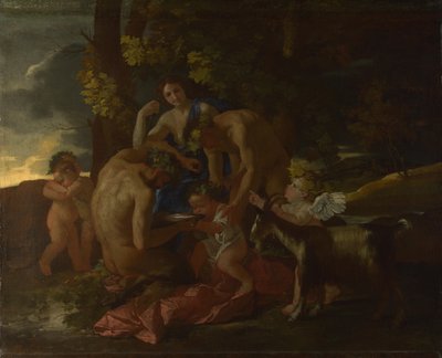 The Nurture of Bacchus by Nicolas Poussin