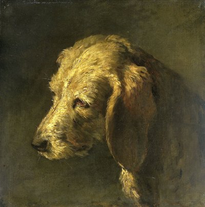 Head of a Dog by Nicolas Toussaint Charlet (attributed to)