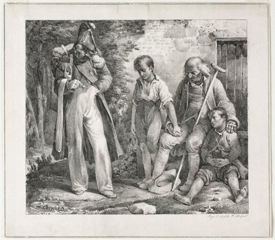 Begging for Alms, 1819 by Nicolas Toussaint Charlet