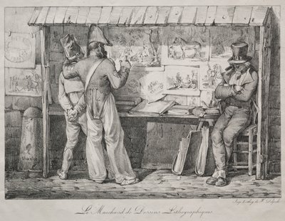 The Lithograph Dealer by Nicolas Toussaint Charlet