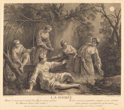 The Evening by Nicolas de Larmessin IV after Nicolas Lancret