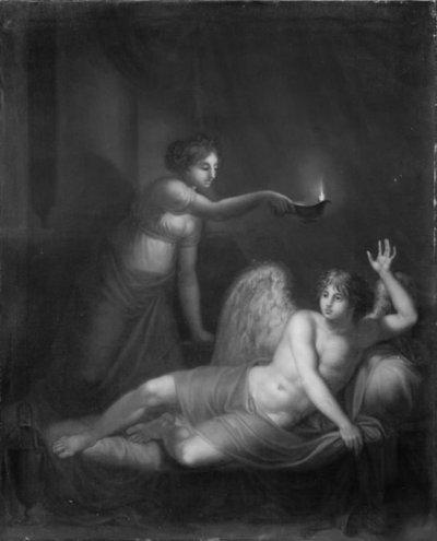 Cupid Awakened by Psyche by Nicolaus Wolff
