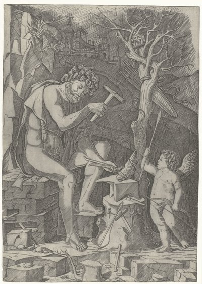 Vulcan Forging Cupid