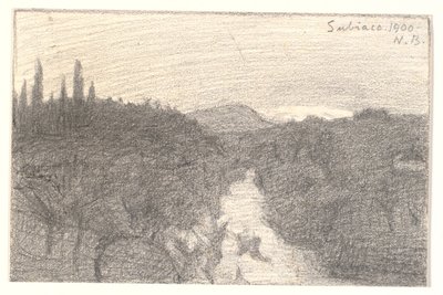 Italian Landscape by Niels Jakob Jakobsen Bjerre