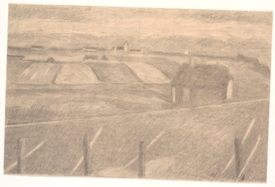 Landscape near Ferring, the Lighthouse Lit by Niels Jakob Jakobsen Bjerre