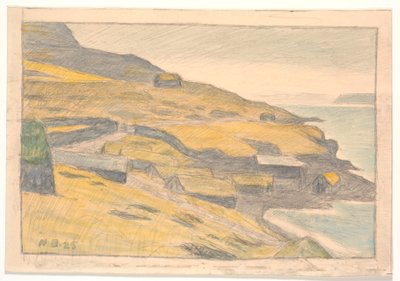 Scene from Nolsø, Faroe Islands by Niels Jakob Jakobsen Bjerre