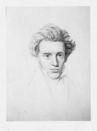 Søren Kierkegaard 1813-1855, c. 1840 by Niels Christian Kierkegaard