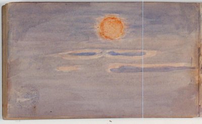 Sky Study with Sunset by Niels Larsen Stevns