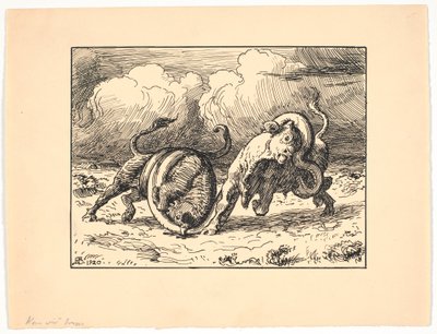 The Lindworm in Brande by Niels Skovgaard