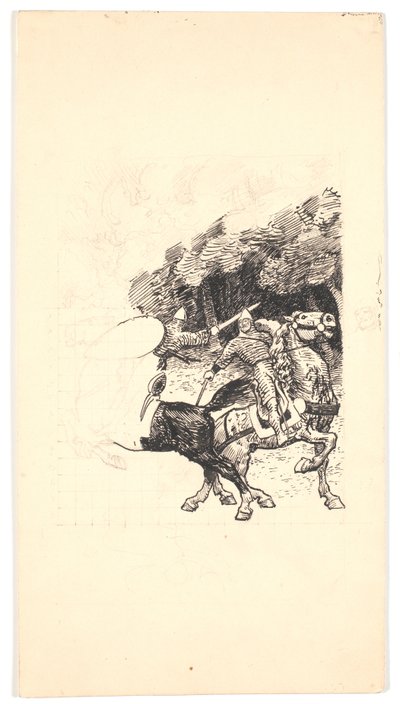 The Duel of Roland and Oliver by Niels Skovgaard