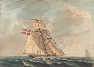 A Danish Cutter Sailing Close to the Wind by Niels Truslew