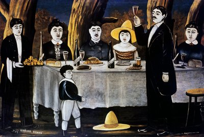 Family feast by Niko Pirosmani