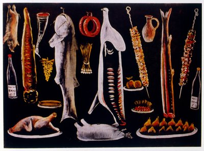 Still Life by Niko Pirosmani