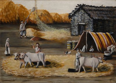 Threshing Floor by Niko Pirosmani