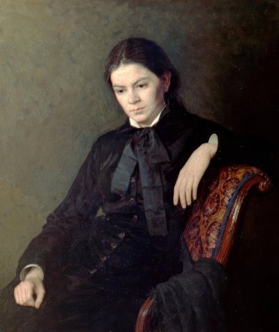 Portrait of an Unknown Lady by Nikolai Alexandrovich Yaroshenko