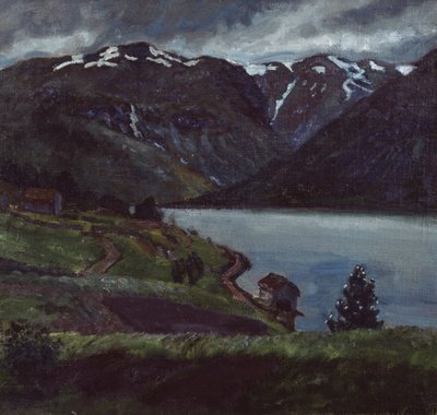 Boathouse by Nikolai Astrup