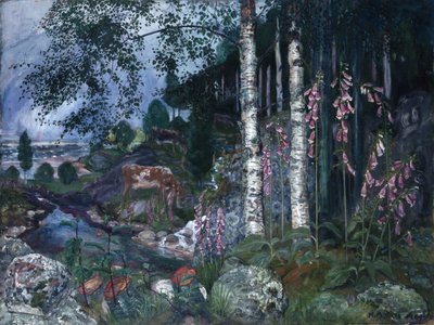 Foxgloves by Nikolai Astrup