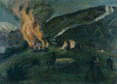 Midsummer Fire by Nikolai Astrup